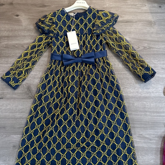 Price Drop ❤️ Gucci Tulle GG logo dress with sequin embroidery - Picture 4 of 14